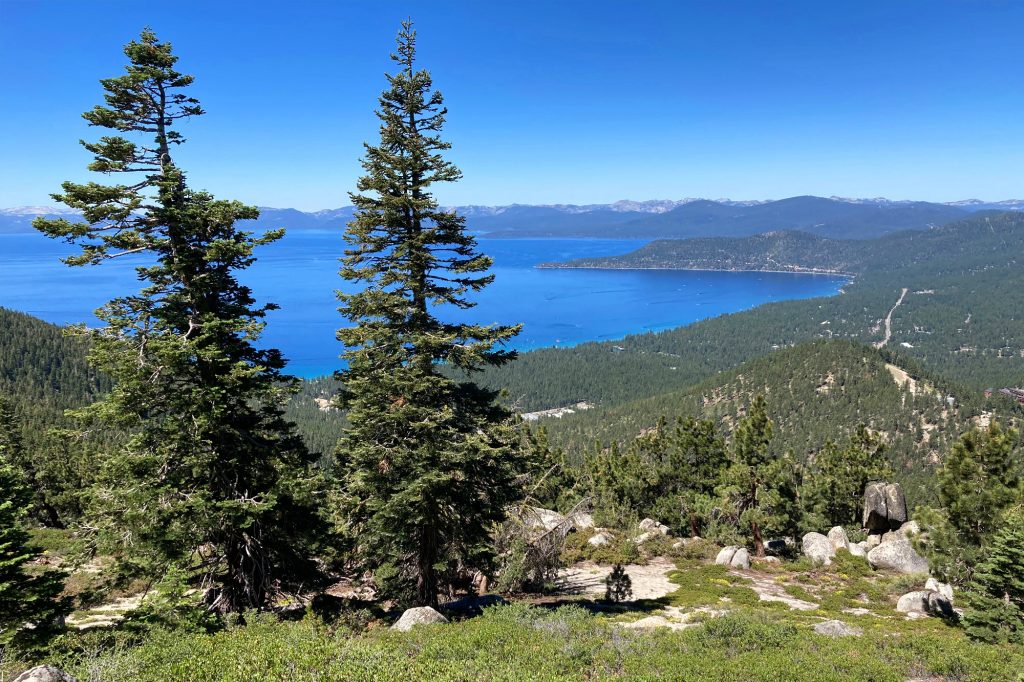 Vue sur le lac Tahoe lors du Rim Trail Endurance Runs