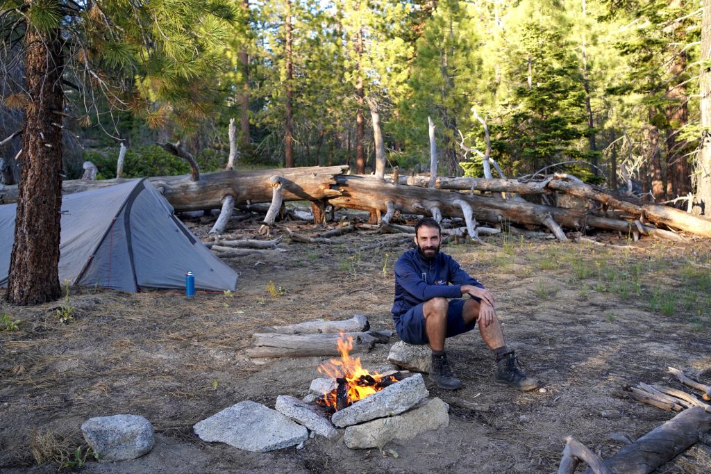 Camper en pleine nature à Yosemite